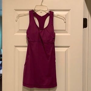 Purple Lululemon size 4 tank top